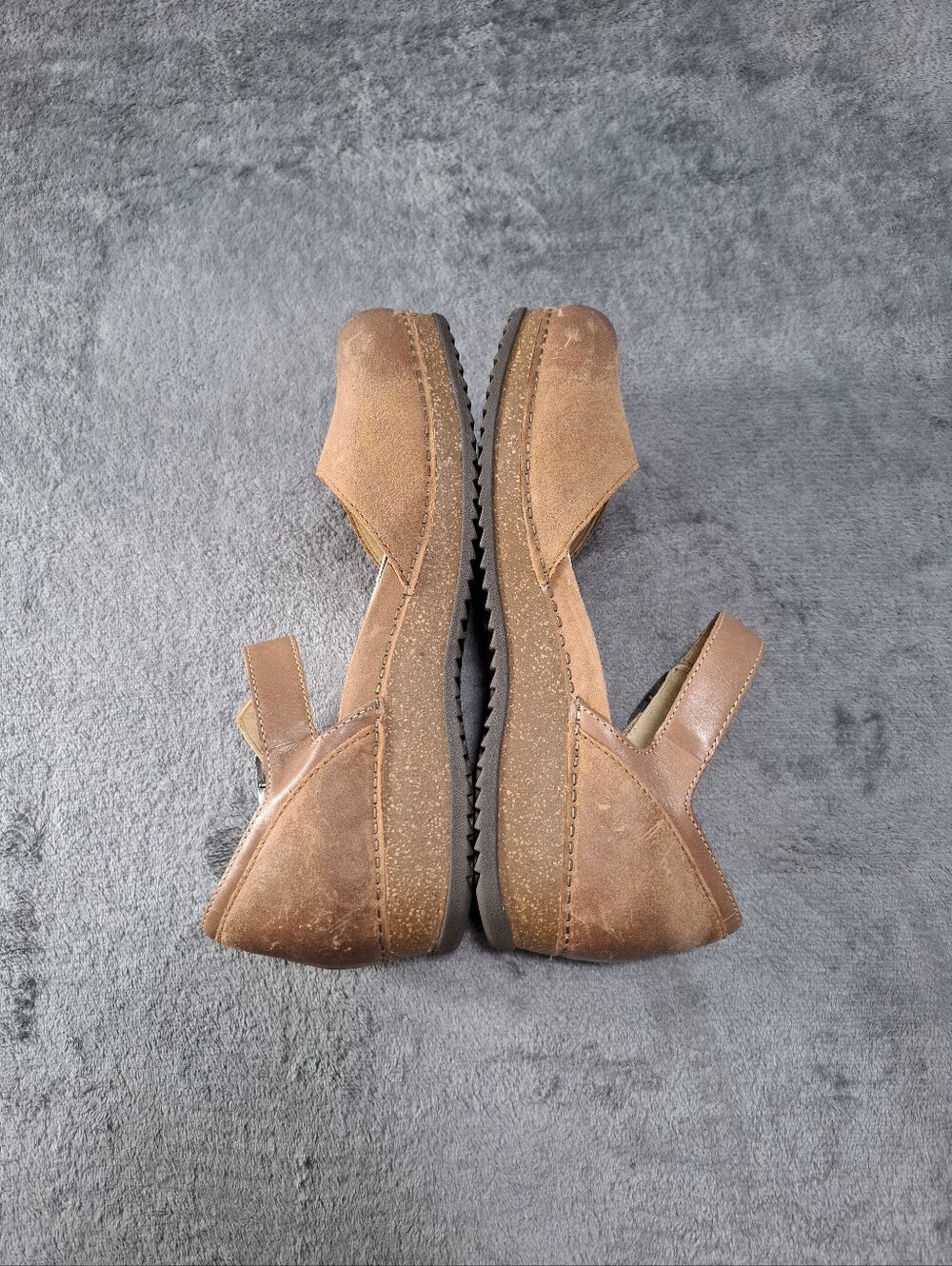 Dansko Mae Women's Tan burnished Suede Mary Jane Lightweight Boho Neutral 10.5 - Picture 6 of 16